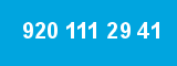 920 111 29 41 920 111 29 41